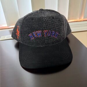Kith x 47 Brand x The NEW YORK METS Patchwork Wool Hat Black - RARE - SIZE XL